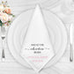 Personalised Elegant  Wedding Napkin Set