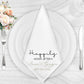 Happily Ever After Elegant  Personalised Wedding Napkin Set