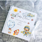 Personalised Aviation Theme Milestone Baby Blanket Gift Set