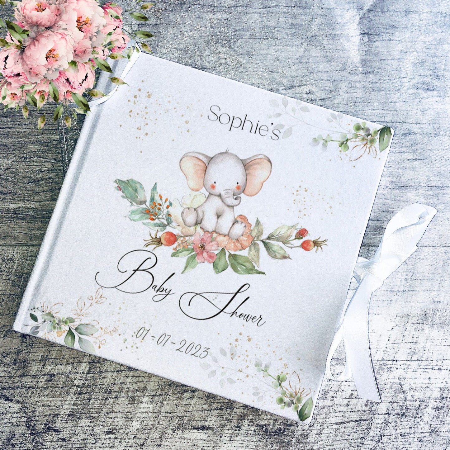 Personalised Elephant Baby Shower Welcome Sign