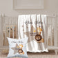 Customised Floral Safari Animals Comforter Baby Blanket Cushion Set