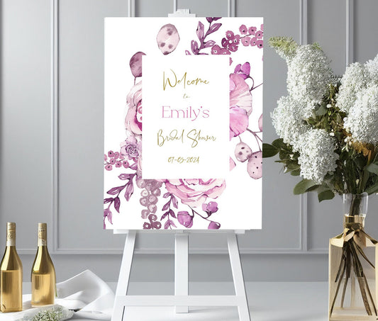 Pink Classy Bridal Shower Welcome Banner