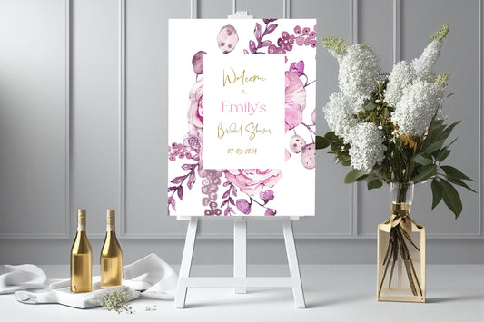 Pink Classy Bridal Shower Welcome Banner