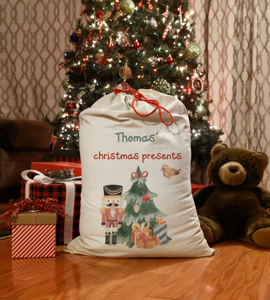 Personalised Nutcracker Santa Sack