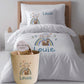 Safari Balloon - Kids Toddler Personalised Duvet Cover Set