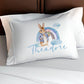 Blue Bunny Rainbow - Personalised Duvet Cover Set