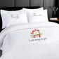 Couple's Adorable Love Birds - Personalised Wedding Gift Duvet Cover Set