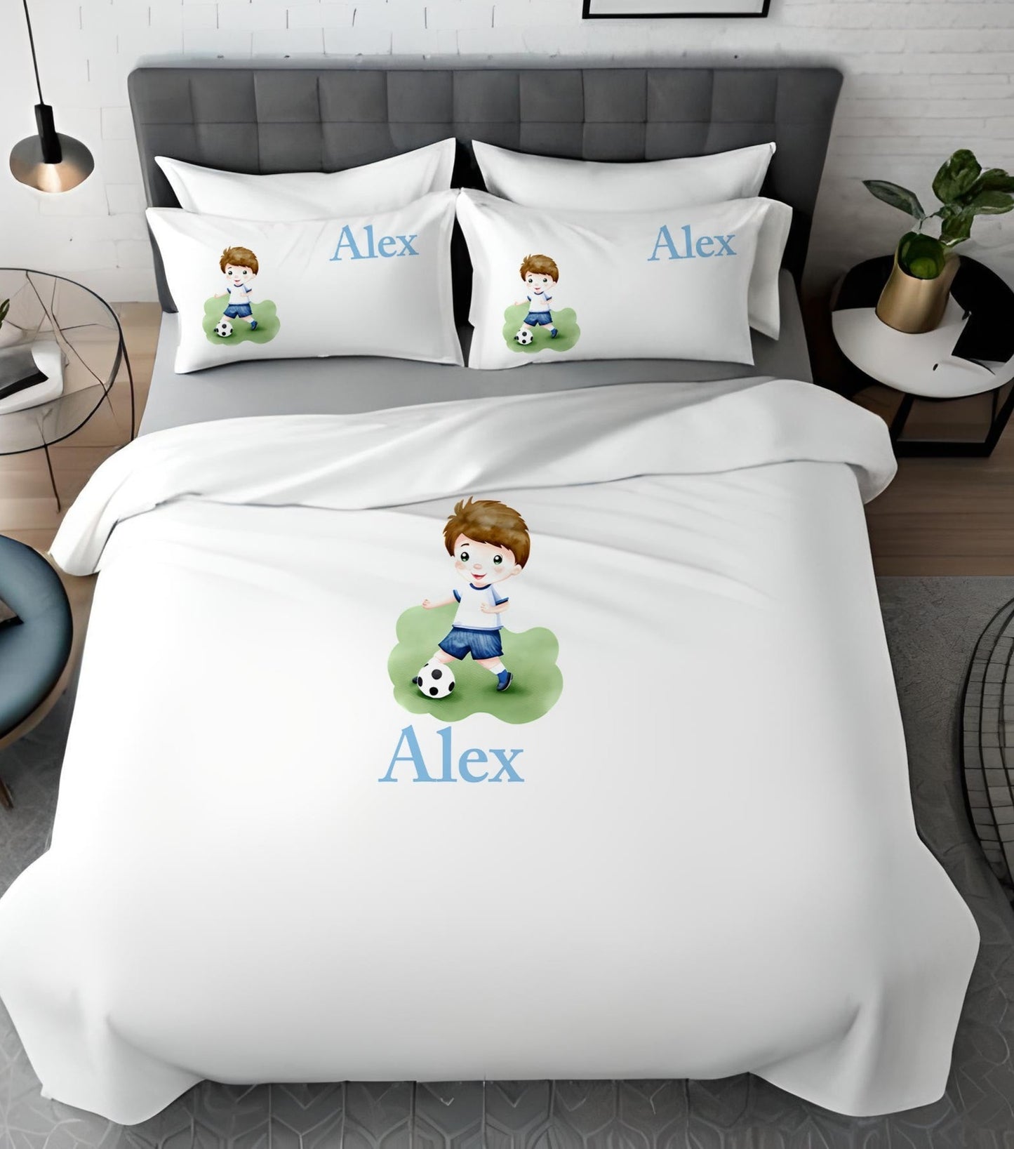 Little Footballer - Personalised Duvet Cover Set