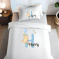 Pooh Bear Blue Initial - Personalised Duvet Cover Set