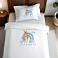 Blue Bunny Rainbow - Personalised Duvet Cover Set