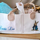 Custom named Adorable  Bunny Print Baby Nappy Caddy Organiser - Personalised