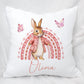 Pink Bunny Rainbow - Personalised Duvet Cover Set