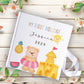 Personalised Bear on the  Beach Holiday Kids Memory Book with Ribbon