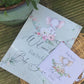 Cute Elephant  Theme Baby Shower Guestbook with Ribbon