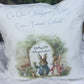 PERSONALISED Twins Bunny Christening Cushion