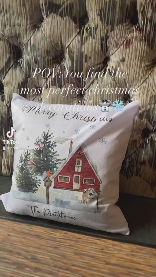 Merry Christmas Magical Festive Home Design Cushion