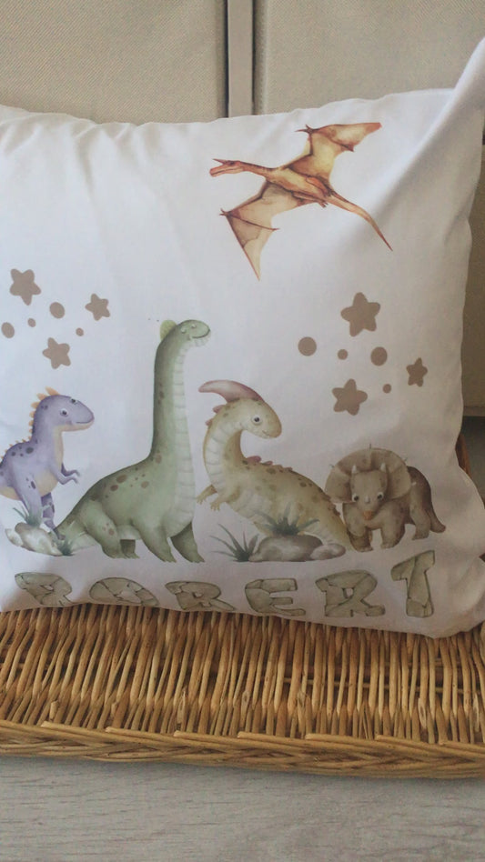 Dinosaur Design Pooh Bear and Balloon Nursery Cushion Set