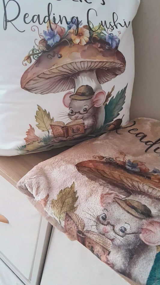 Personalised Mushroom theme Kids Super Soft Reading Blanket