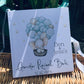 Elephant with Balloon Personalised gender Reveal Guestbook with Ribbon