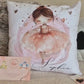 Personalised Dancing Ballerina Floral Nursery Cushion