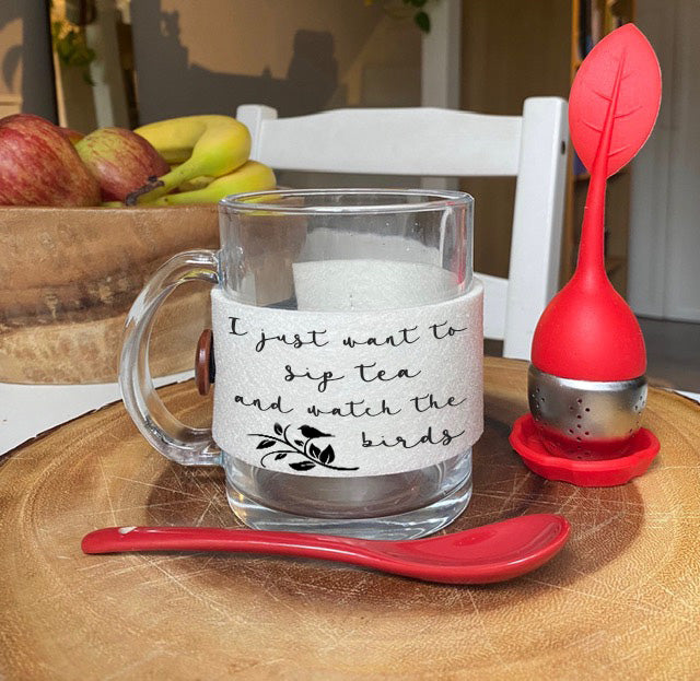 Personalised Tea Quote Mug Gift Set With Infuser