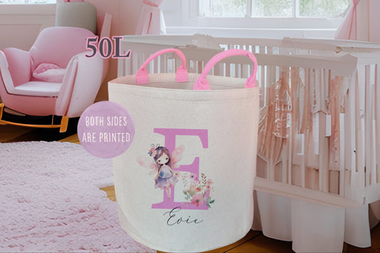 Flower Fairy Nursery Cushion Toy Basket Set