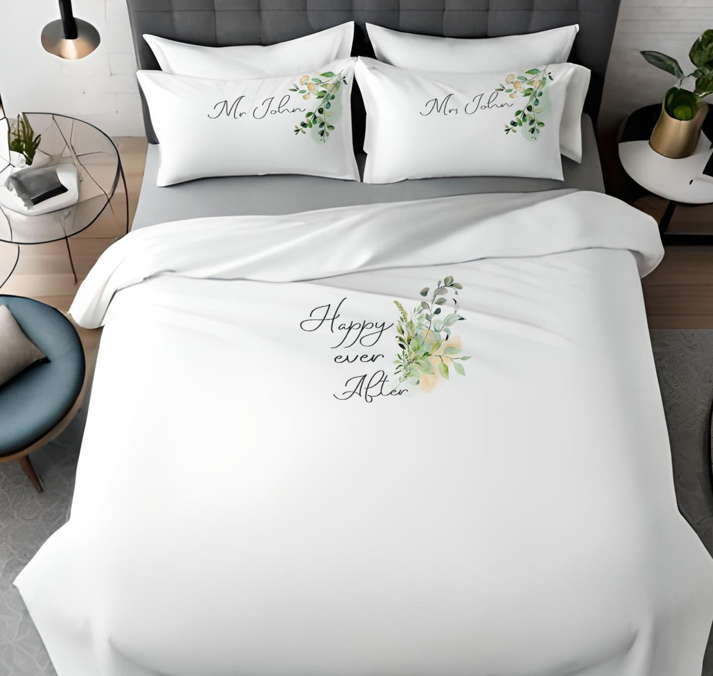 Happy Ever After - Personalised Duvet Cover Set