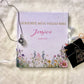 Goodbye Miss hello Mrs  Wedding Spring Floral Guestbook with Ribbon