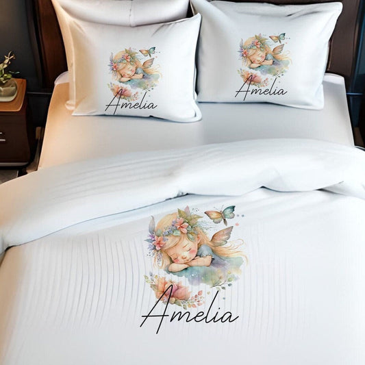 Magical Flower Fairy - Personalised Duvet Cover Set